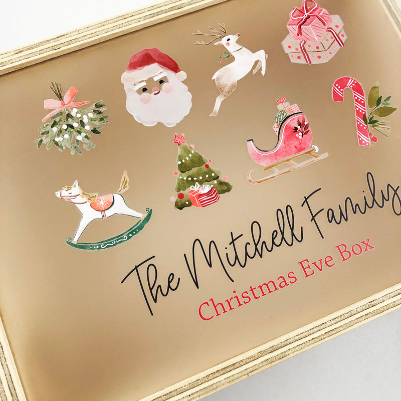 Personalised Christmas Icons Christmas Box