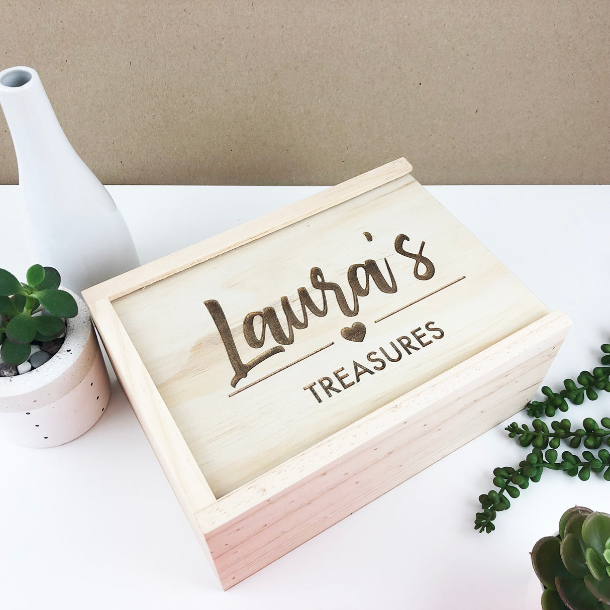 Personalised Heart Keepsake Box