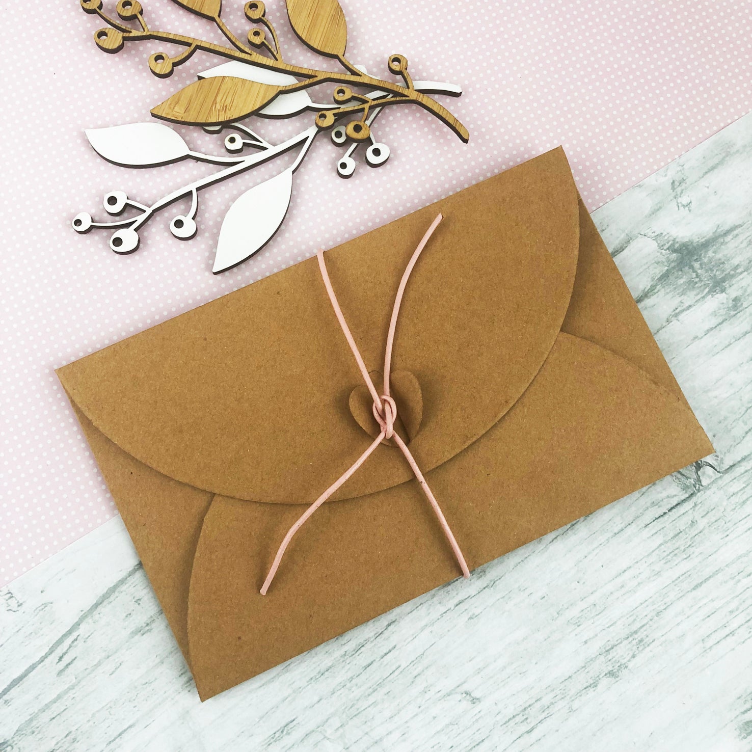 Mother's Day Bamboo Greeting Card & Envelope