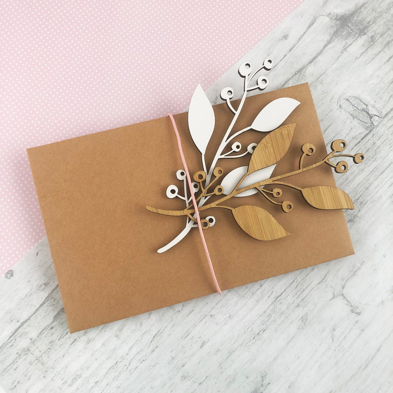 Mother's Day Bamboo Greeting Card & Envelope