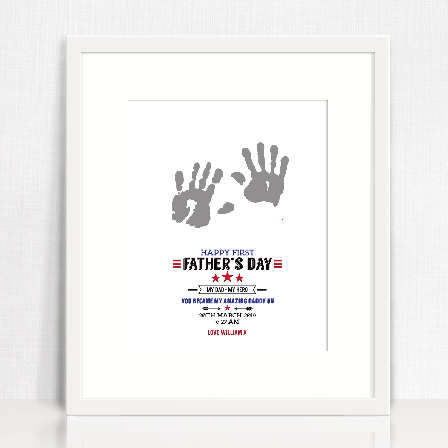 Happy First Father's Day Print (downloadable file option available)