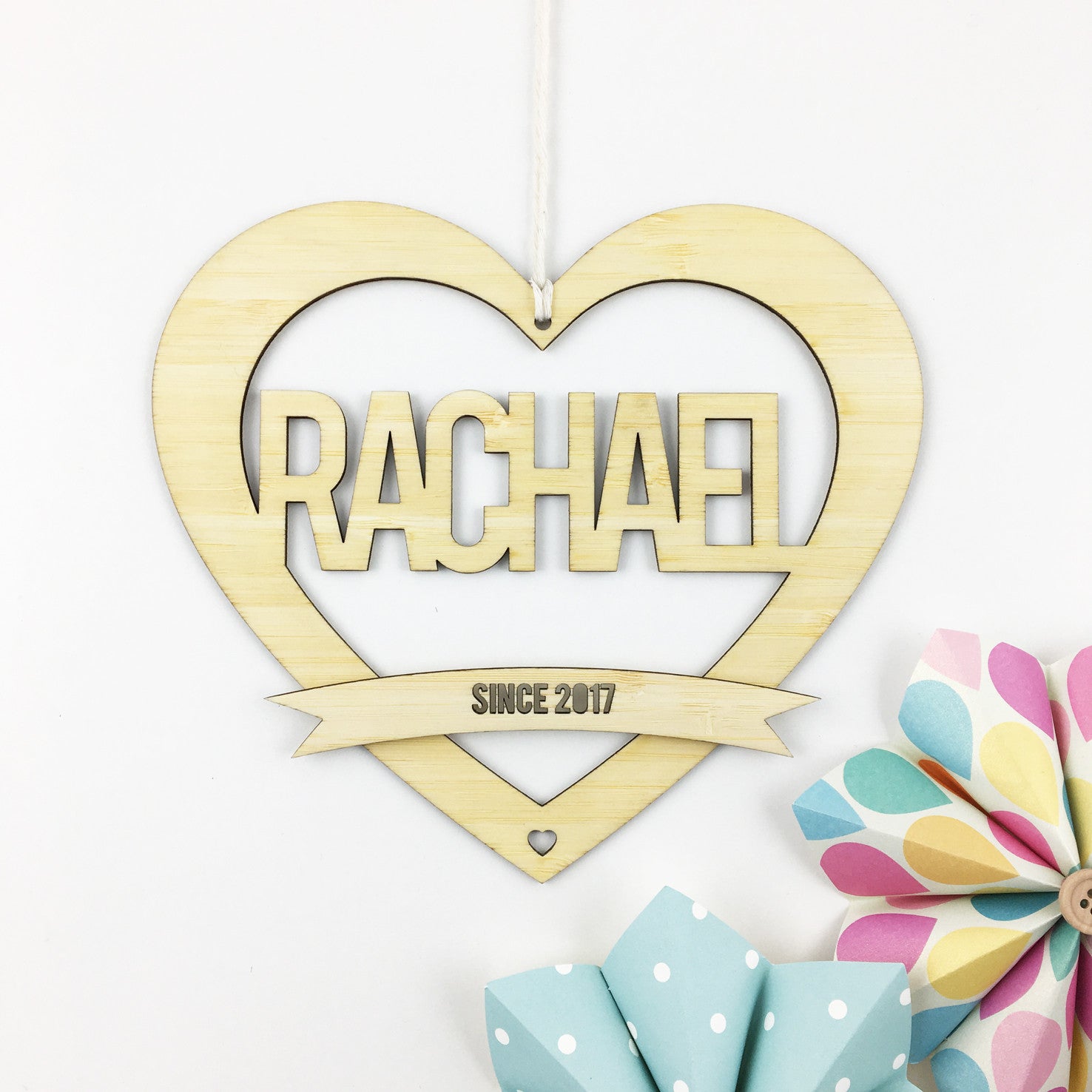 Heart Name Wall Hanging