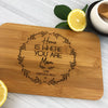Home Is Where You Are Bamboo Serving Board