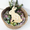 Personalised Bamboo Easter Bunny Initial Tags (2 colours)