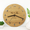 Initials Bamboo Clock