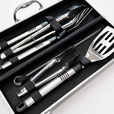 The Grill Master Personalised 10 Piece BBQ Tool Set