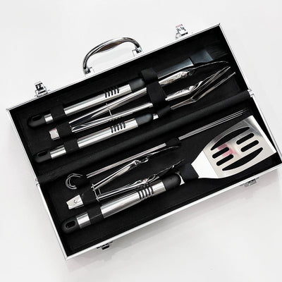 The Grill Master Personalised 10 Piece BBQ Tool Set