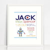 Jack Image Birth Chart Print