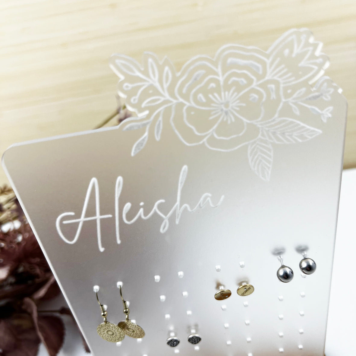 Personalised Jewellery Stand 3 designs Colour and Spice Pty Ltd