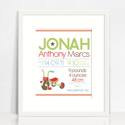 Jonah Image Birth Chart Print