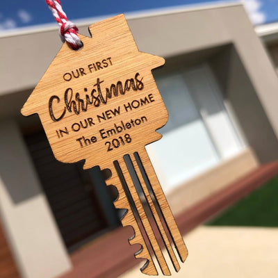 House Key Bamboo Ornament