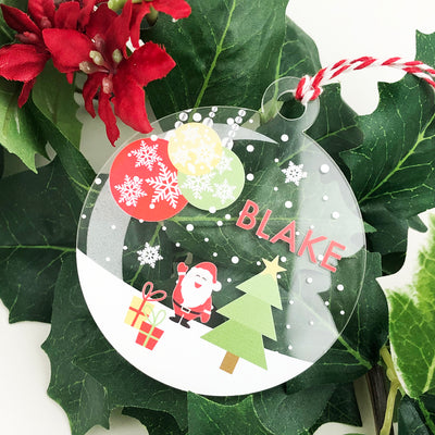 Bright Christmas Name Ornaments