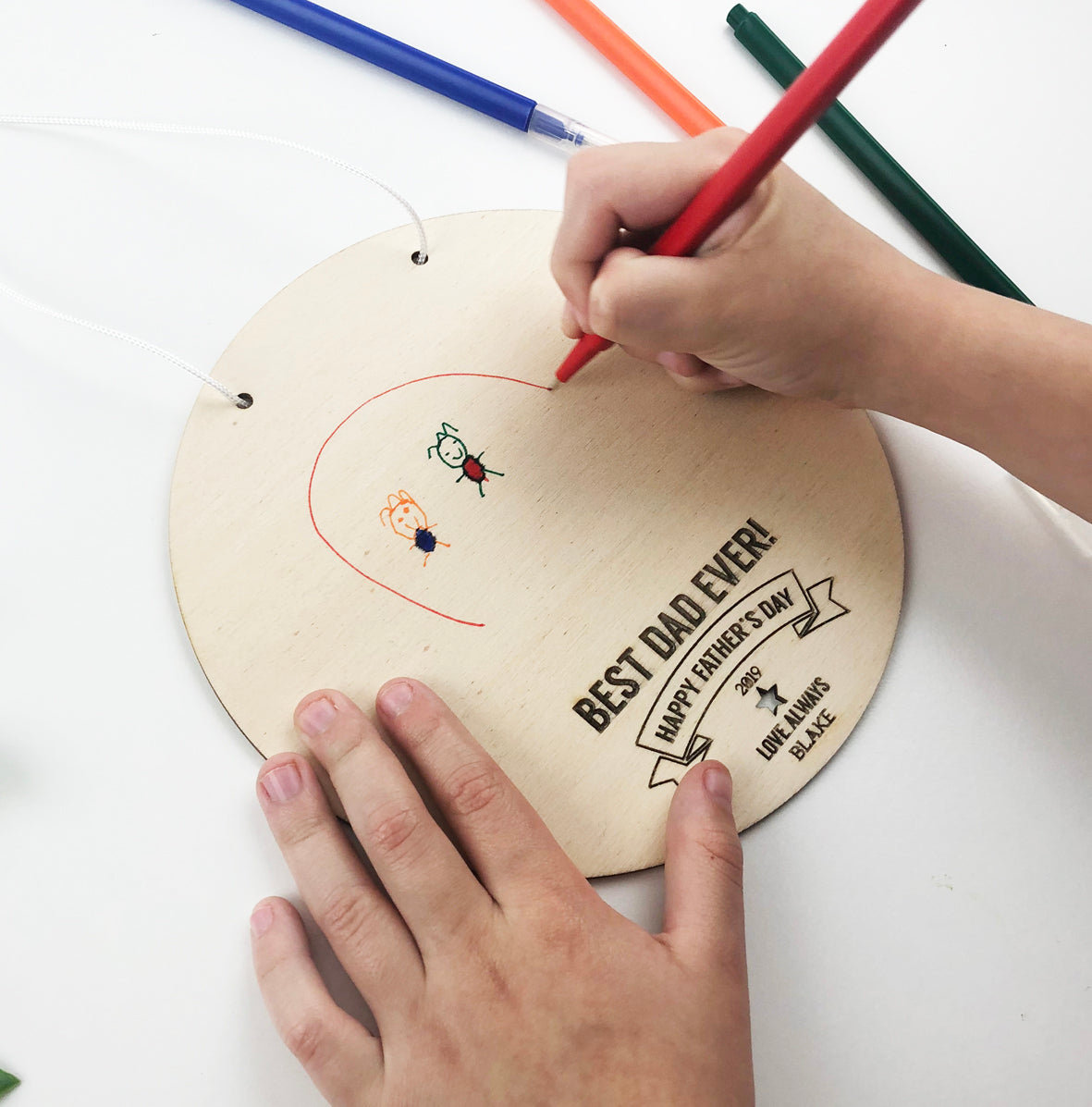Kids Drawing Personalised Wall Hanging