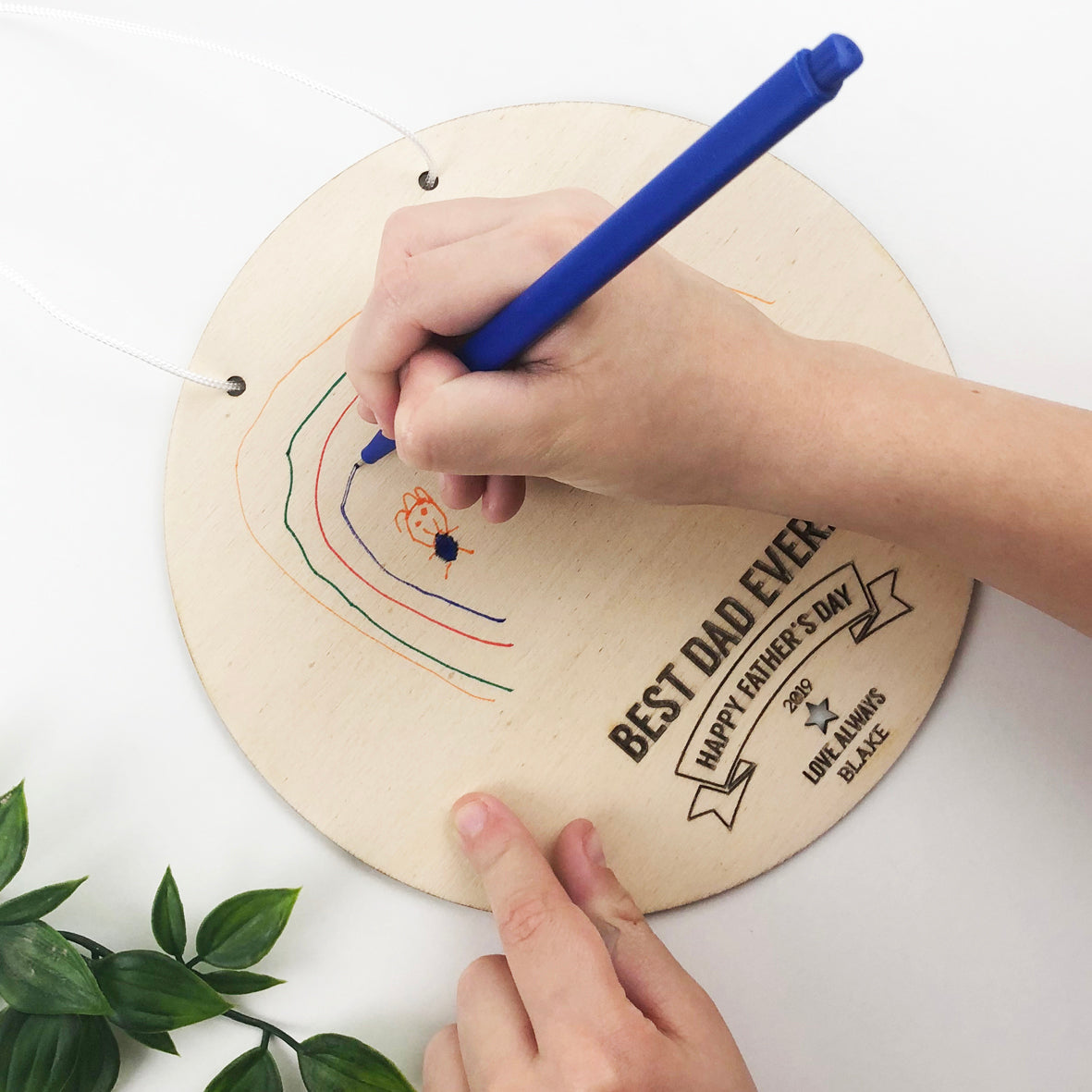 Kids Drawing Personalised Wall Hanging