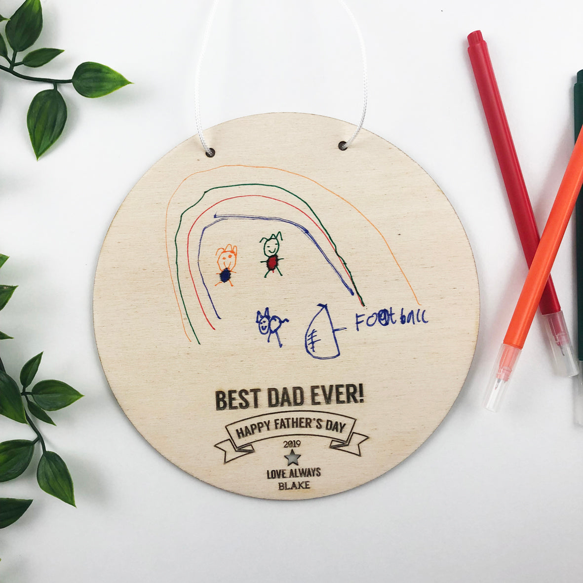 Kids Drawing Personalised Wall Hanging