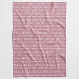 Leaves Name Personalised Blanket