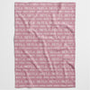 Leaves Name Personalised Blanket