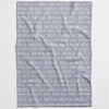 Leaves Name Personalised Blanket