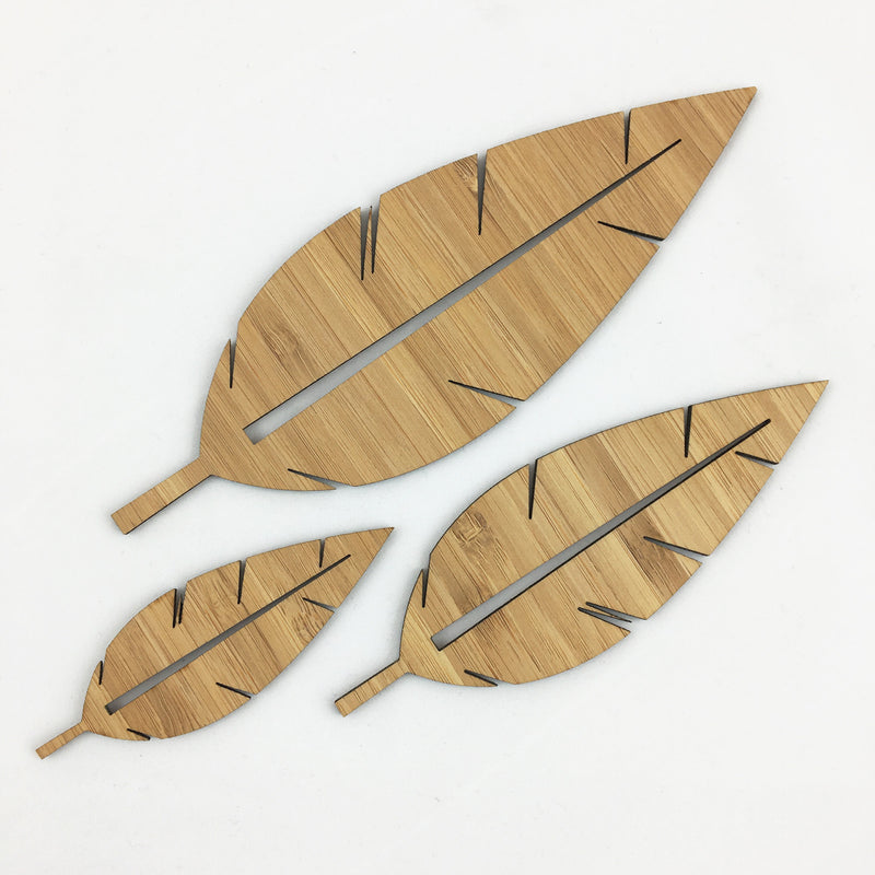 Pointy Leaves - set of 3