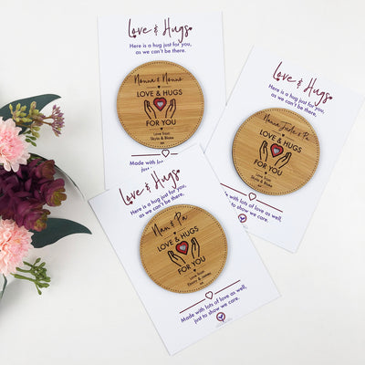 Personalised Love and Hug Tokens