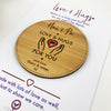 Personalised Love and Hug Tokens