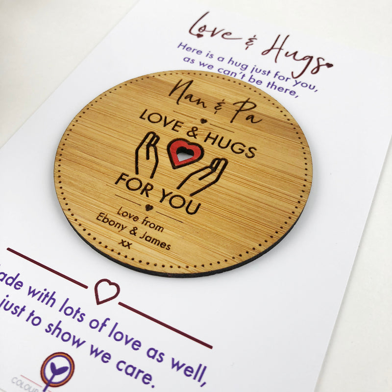 Personalised Love and Hug Tokens