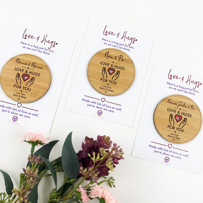 Personalised Love and Hug Tokens