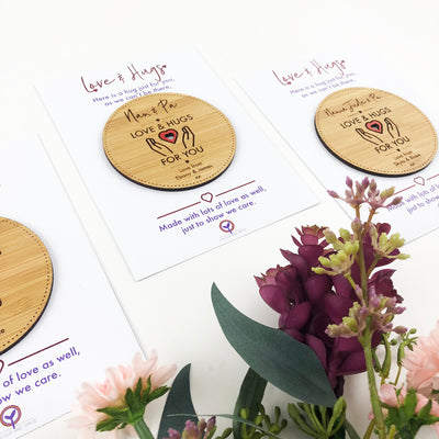 Personalised Love and Hug Tokens