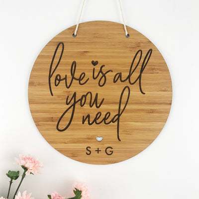 Love Is All You Need Wall Hanging