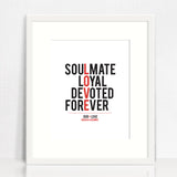 Love Typographic Print
