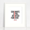 Love Typographic Print