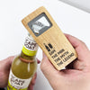 Man, Myth & Legend Personalised Wooden Bottle Opener