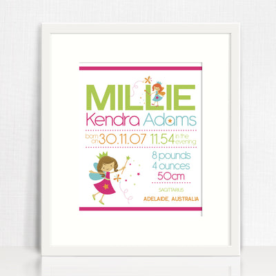 Millie Image Birth Chart Print