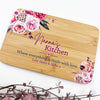 Floral Bouquet Kitchen Bamboo Serving Board