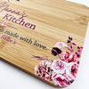 Floral Bouquet Kitchen Bamboo Serving Board