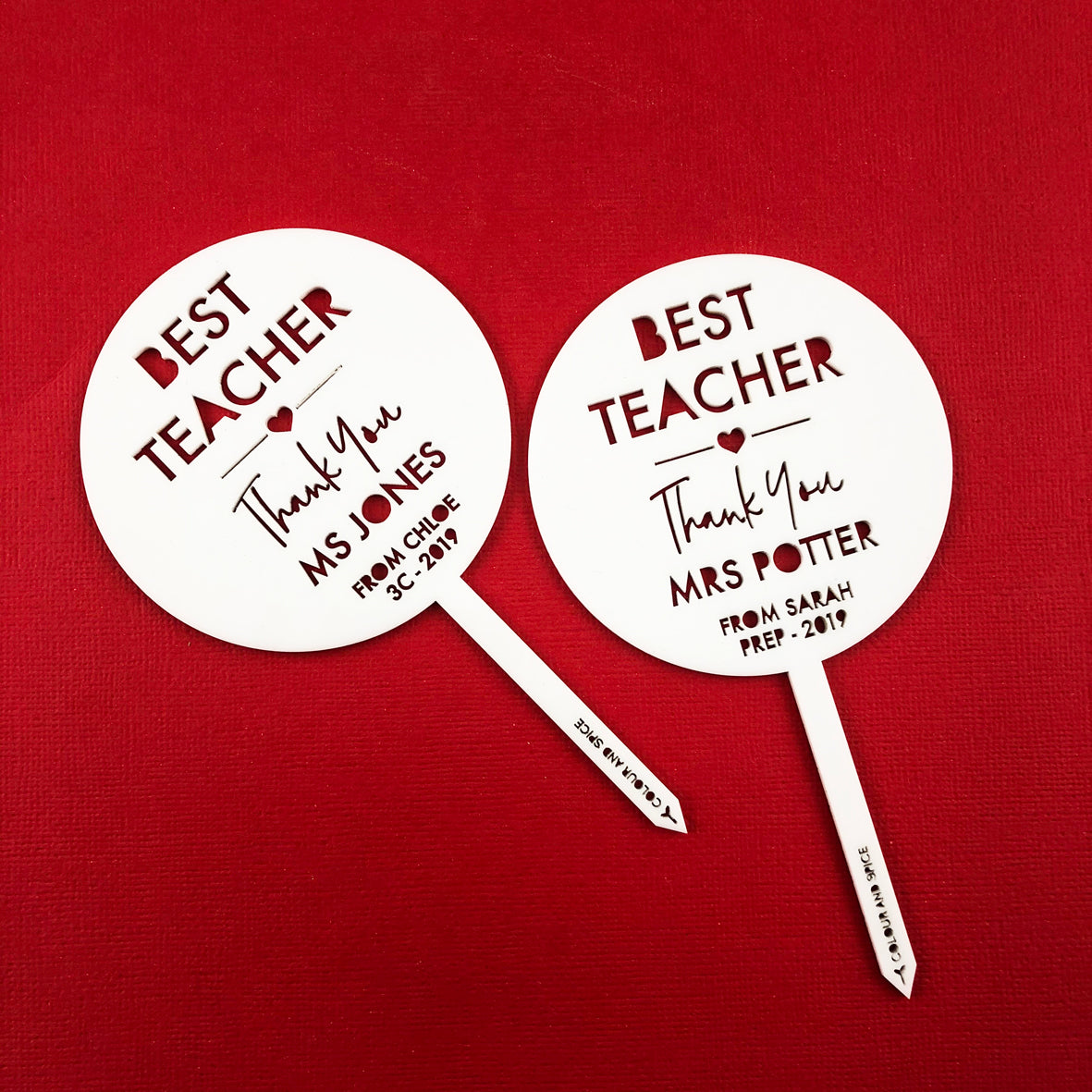 Mini Teacher Thank You Planter Stem