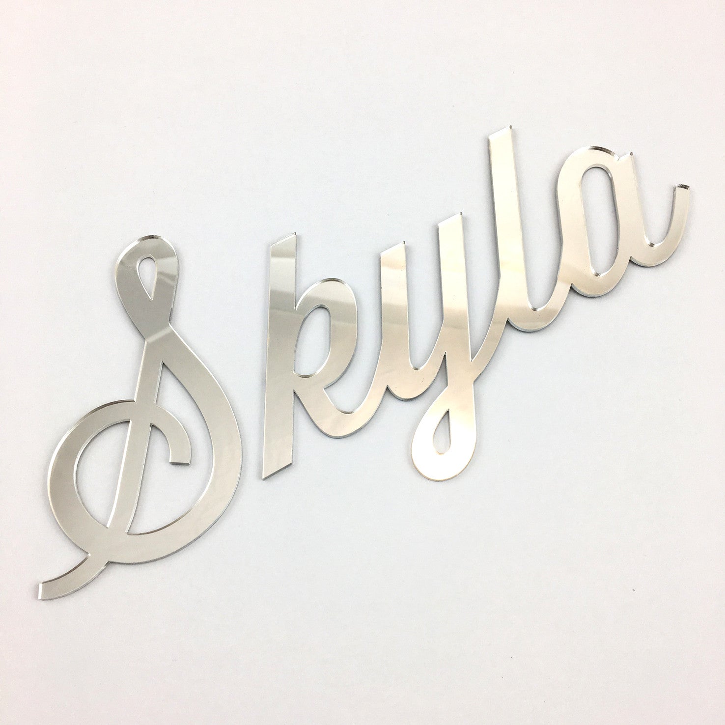 Personalised Acrylic Neat Script Names (various colours)