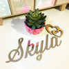 Personalised Acrylic Neat Script Names (various colours)