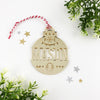 Christmas Acrylic Detailed Name Ornaments (various colours)