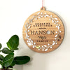 Mirror Wreath Family Wall Hanging