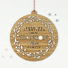 Mirror Wreath Family Wall Hanging
