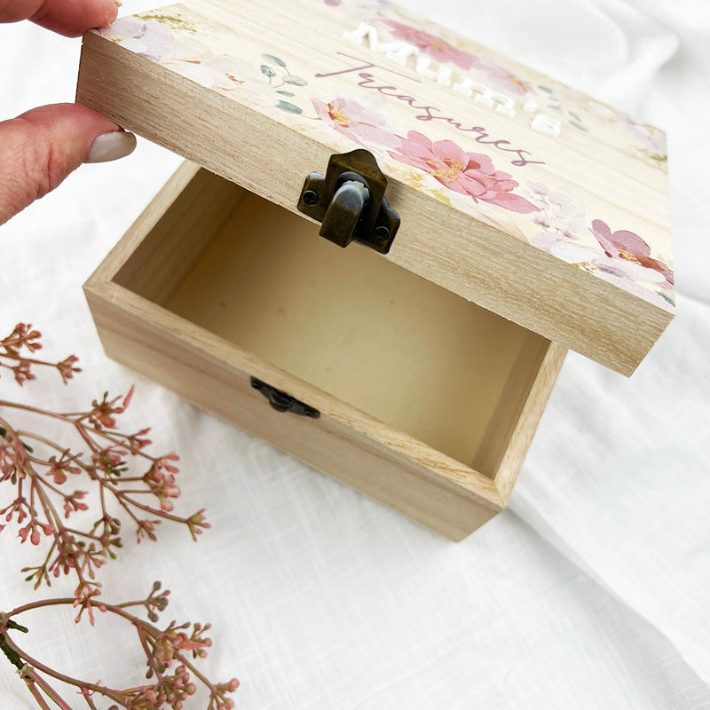 Mother's Day Floral Square Keepsake Box (2 sizes)