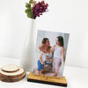 Personalised Heart Bamboo Photo Stand