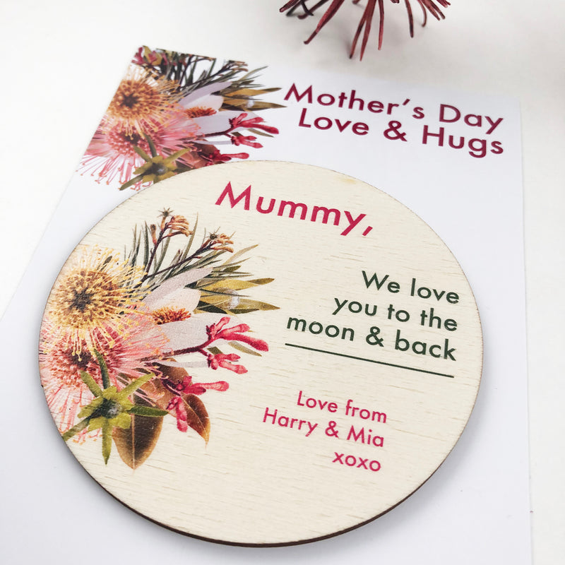 Personalised Native Mother's Day Magnetic Token