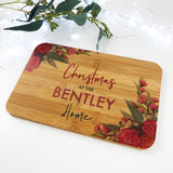 Australian Native Flora Christmas Bamboo Serving Board