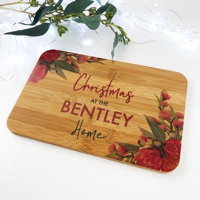 Australian Native Flora Christmas Bamboo Serving Board