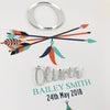 Mirror (Silver) Arrows Birth Print