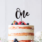 Text Number Birthday Cake Topper