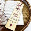 Orchid Printed Bamboo Bookmark