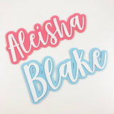 Double Layer Name Plaque (2 sizes)